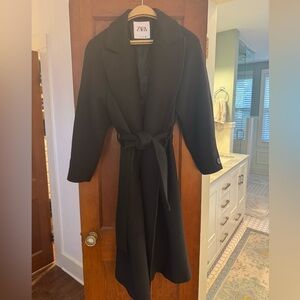 Zara wool wrap coat